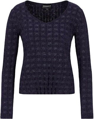 (W) エンポリオ アルマーニ パープル Vネック 長袖 ニット セーター. 3R2MYA-2MB1Z-10820 Order (W) エンポリオ アルマーニ パープル Vネック 長袖 ニット セーター. 3R2MYA-2MB1Z-10820