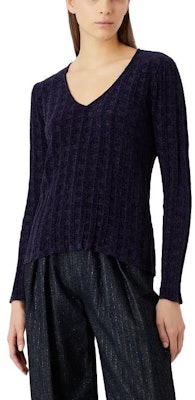 (W) エンポリオ アルマーニ パープル Vネック 長袖 ニット セーター. 3R2MYA-2MB1Z-10820 Lookbook (W) エンポリオ アルマーニ パープル Vネック 長袖 ニット セーター. 3R2MYA-2MB1Z-10820