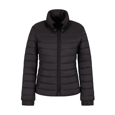 (Women) Emporio Armani Quilted Cotton Jacket Black - SS24 Collection. 6D2B61-2NIIZ-0999