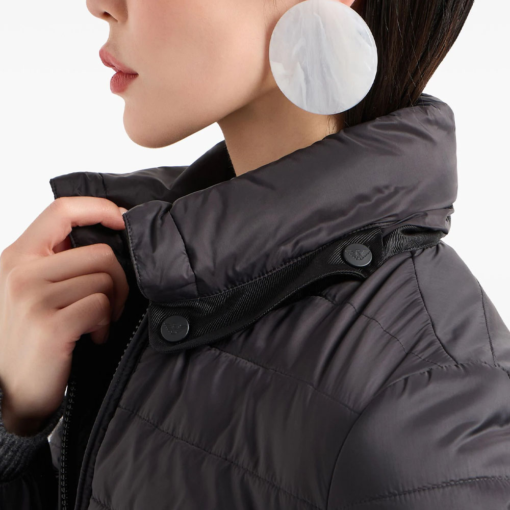 (Women) Emporio Armani  Quilted Cotton Jacket Black - SS24 Collection. 6D2B61-2NIIZ-0999 圖 5