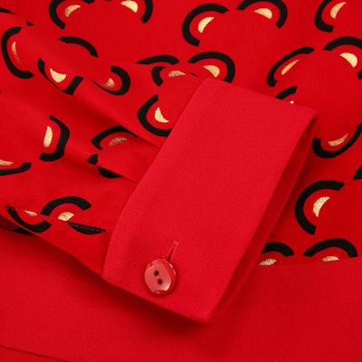 (Women) Emporio Armani Red Floral Print Tie-Waist Long Sleeve Casual Dress 5NA1CT-52520-013 Purchase (Women) Emporio Armani Red Floral Print Tie-Waist Long Sleeve Casual Dress 5NA1CT-52520-013