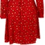 Sizing (Women) Emporio Armani Red Floral Print Tie-Waist Long Sleeve Casual Dress 5NA1CT-52520-013