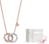 Purchase (Women) Emporio Armani Rose Gold Double Ring Pendant Necklace. EGS3004221