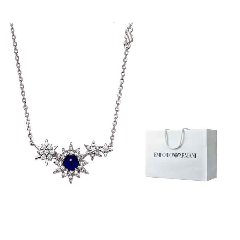 Cheap (Women) Emporio Armani  Silver Necklace Starry Night Moon & Star Design 925 Silver EG3600040
