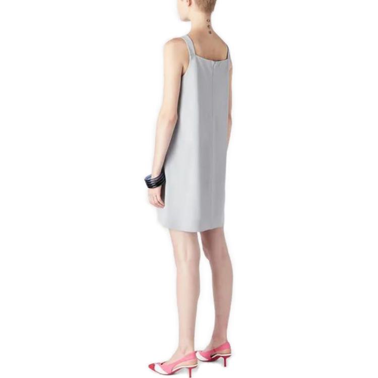 Lookbook (W) 엠포리오 아르마니 민소매 미디 캐주얼 드레스 그레이 H4NA12-E2003-1700
