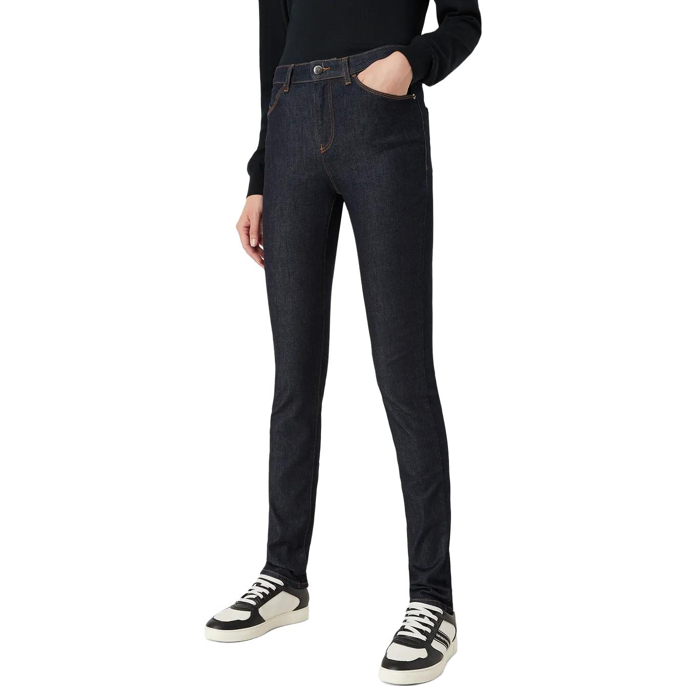 Purchase (W) Emporio Armani Vaqueros Slim Fit Azul Oscuro de Talle Medio. 8N2J18-2DG5Z-0941