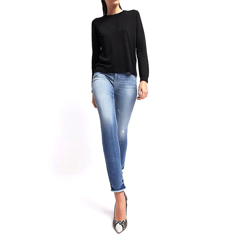 (Women) Emporio Armani  Slim Fit Washed Blue Long Denim Jeans. 3G2J23-D4NZ-0941 圖 3