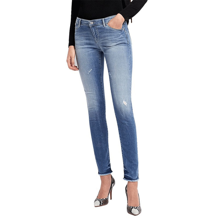 (Women) Emporio Armani  Slim Fit Washed Blue Long Denim Jeans. 3G2J23-D4NZ-0941 圖 4