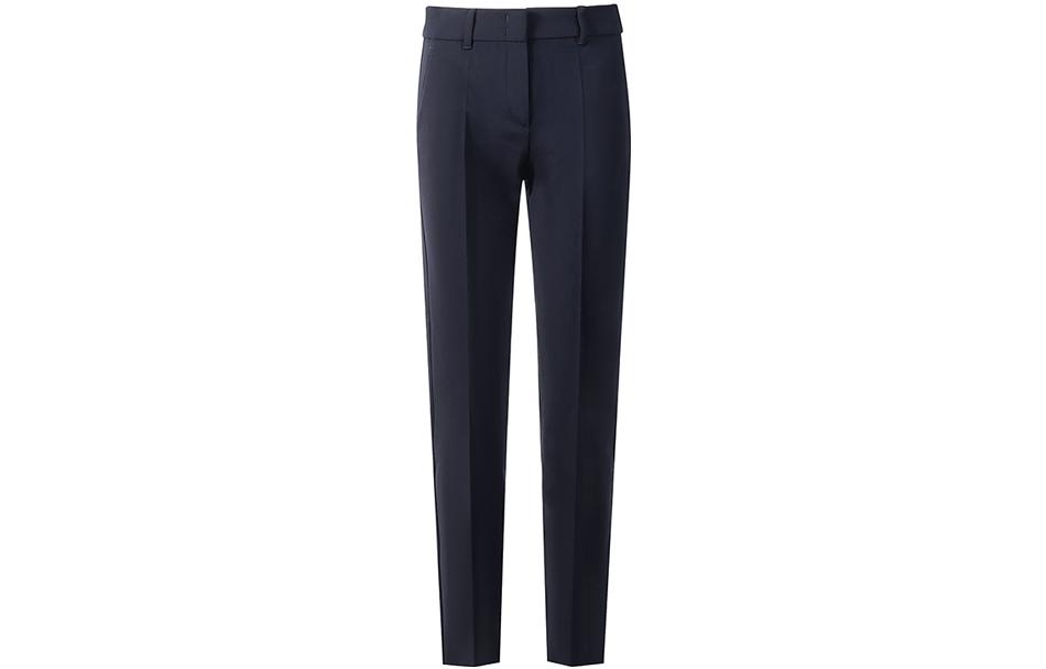 Order (W) EMPORIO ARMANI 实色中腰休闲裤 海军蓝 FW22. 0NP08T-02002-926