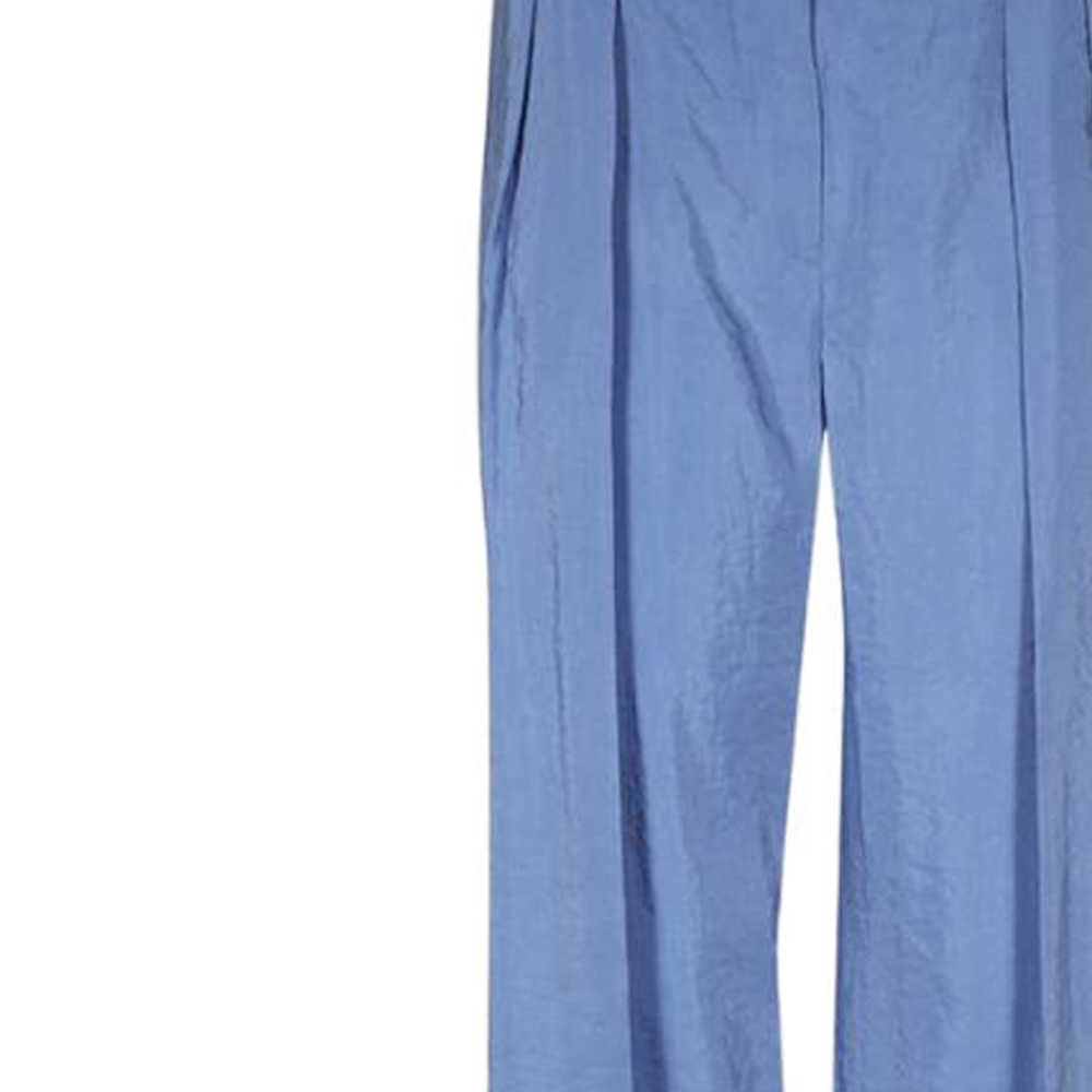 (Women) Emporio Armani  Solid Color Pleated Casual Pants - Blue. D4NP26-D2019-900 圖 6