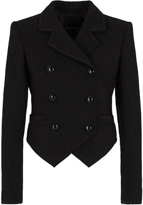 (W) 엠포리오 아르마니 더블 브레스티드 블랙 긴팔 블레이저. H4NG29-E2202-1999 Buy (W) 엠포리오 아르마니 더블 브레스티드 블랙 긴팔 블레이저. H4NG29-E2202-1999