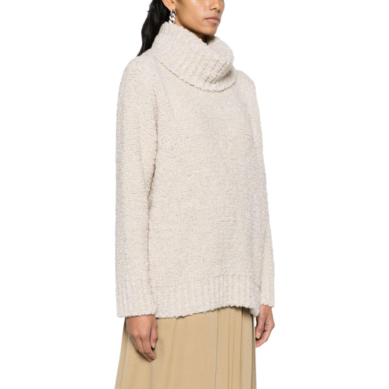 (Women) EMPORIO ARMANI  Solid High Neck Sweater in Off-White. 6R2MYQ-2MC6Z-0138 圖 5
