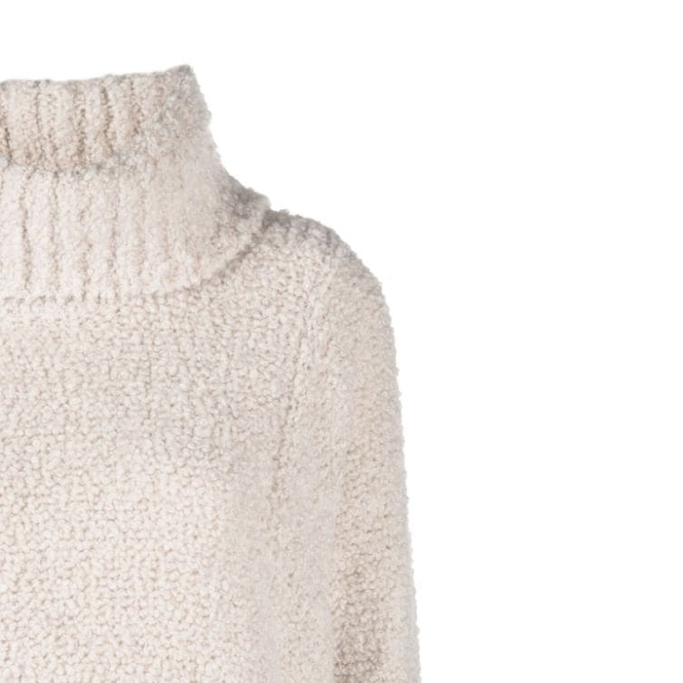 (Women) EMPORIO ARMANI  Solid High Neck Sweater in Off-White. 6R2MYQ-2MC6Z-0138 圖 7