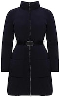 (Women) Emporio Armani Solid Navy Zip-Up Down Jacket with Stand Collar. 6G2L68-2NUHZ-0927 (Women) Emporio Armani Solid Navy Zip-Up Down Jacket with Stand Collar. 6G2L68-2NUHZ-0927