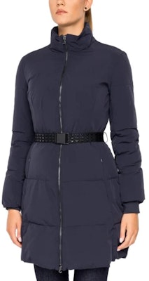 (W) エンポリオ アルマーニ ネイビー スタンドカラー ジップアップ ダウンジャケット 6G2L68-2NUHZ-0927 Purchase (W) エンポリオ アルマーニ ネイビー スタンドカラー ジップアップ ダウンジャケット 6G2L68-2NUHZ-0927