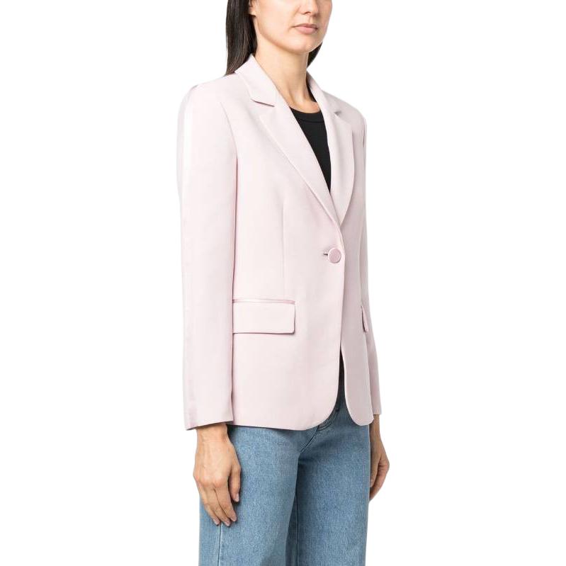 (Women) EMPORIO ARMANI  Solid Single-Breasted Blazer Light Pink FW22. H3NG2-XC993-2324 圖 5