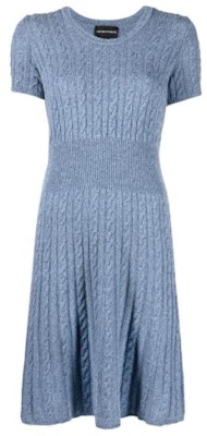 (W) エンポリオ アルマーニ SS22 ブルー ニット パフ ショートスリーブ ドレス 6L2AW3-2M15Z-0730 Order (W) エンポリオ アルマーニ SS22 ブルー ニット パフ ショートスリーブ ドレス 6L2AW3-2M15Z-0730