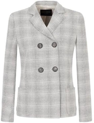 (W) Emporio Armani SS23 浅灰色格纹双排扣西装外套. D4NG15-D2102-1010 Order (W) Emporio Armani SS23 浅灰色格纹双排扣西装外套. D4NG15-D2102-1010