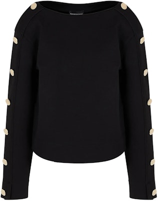 (W) Emporio Armani 2024農曆新年款針織長袖上衣钮扣設計 EW000007-AF10002-UC001 Order (W) Emporio Armani 2024農曆新年款針織長袖上衣钮扣設計 EW000007-AF10002-UC001