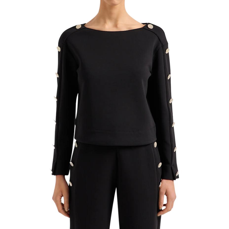 Lookbook (W) Emporio Armani 2024農曆新年款針織長袖上衣钮扣設計 EW000007-AF10002-UC001