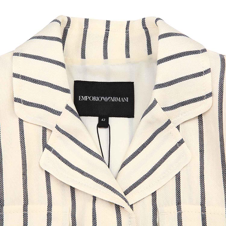 (Women) EMPORIO ARMANI  Striped Casual Short-Sleeve Shirt. 3H2B91-2N4JZ-F303 圖 12