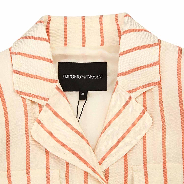 (Women) EMPORIO ARMANI  Striped Casual Short-Sleeve Shirt. 3H2B91-2N4JZ-F303 圖 4