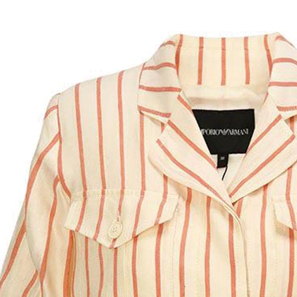 (Women) EMPORIO ARMANI  Striped Casual Short-Sleeve Shirt. 3H2B91-2N4JZ-F303 圖 6