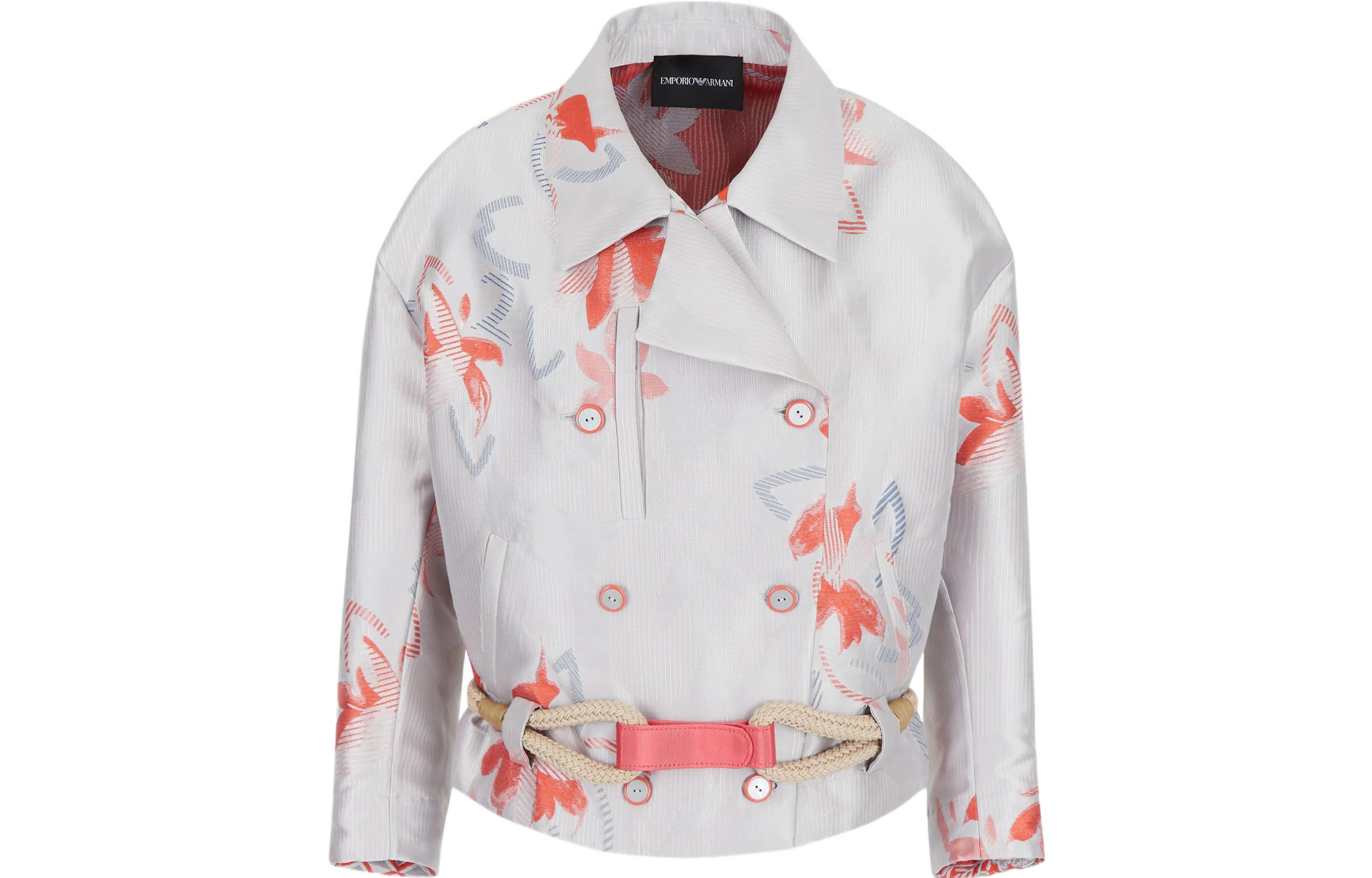 (Women) Emporio Armani  White Floral Print Jacket FW22 INB11T-I2109-1016