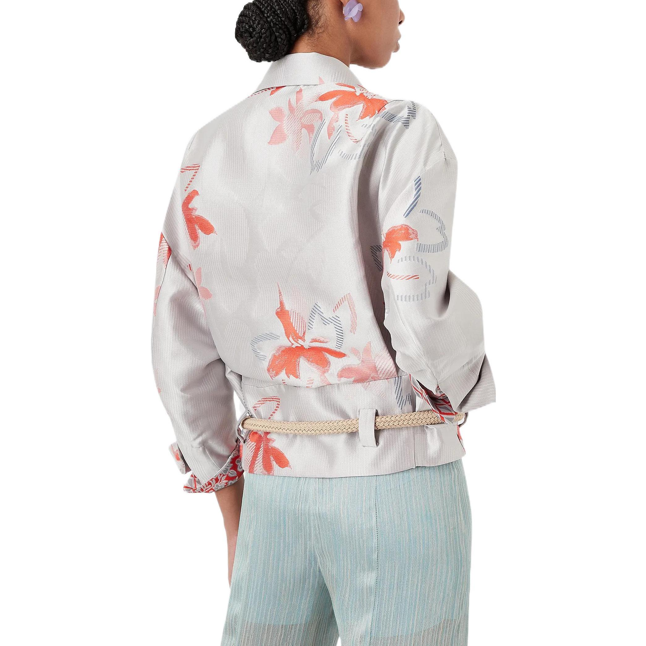 Purchase (W) Chaqueta Emporio Armani Blanca con Estampado Floral FW22 INB11T-I2109-1016