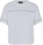 Buy (Women) EMPORIO ARMANI White Logo Embroidered Oversized T-Shirt SS24. 3D2T7J-2JIDZ-0100