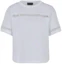 Order (Women) EMPORIO ARMANI White Logo Embroidered Oversized T-Shirt SS24. 3D2T7J-2JIDZ-0100