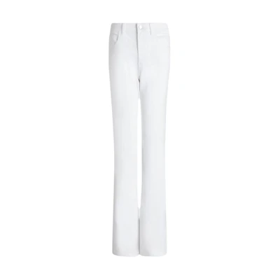 (Women) Emporio Armani White Slim Fit Mid-Rise Jeans with Logo Tag FW23. 8N2J47-2NV3Z-0100
