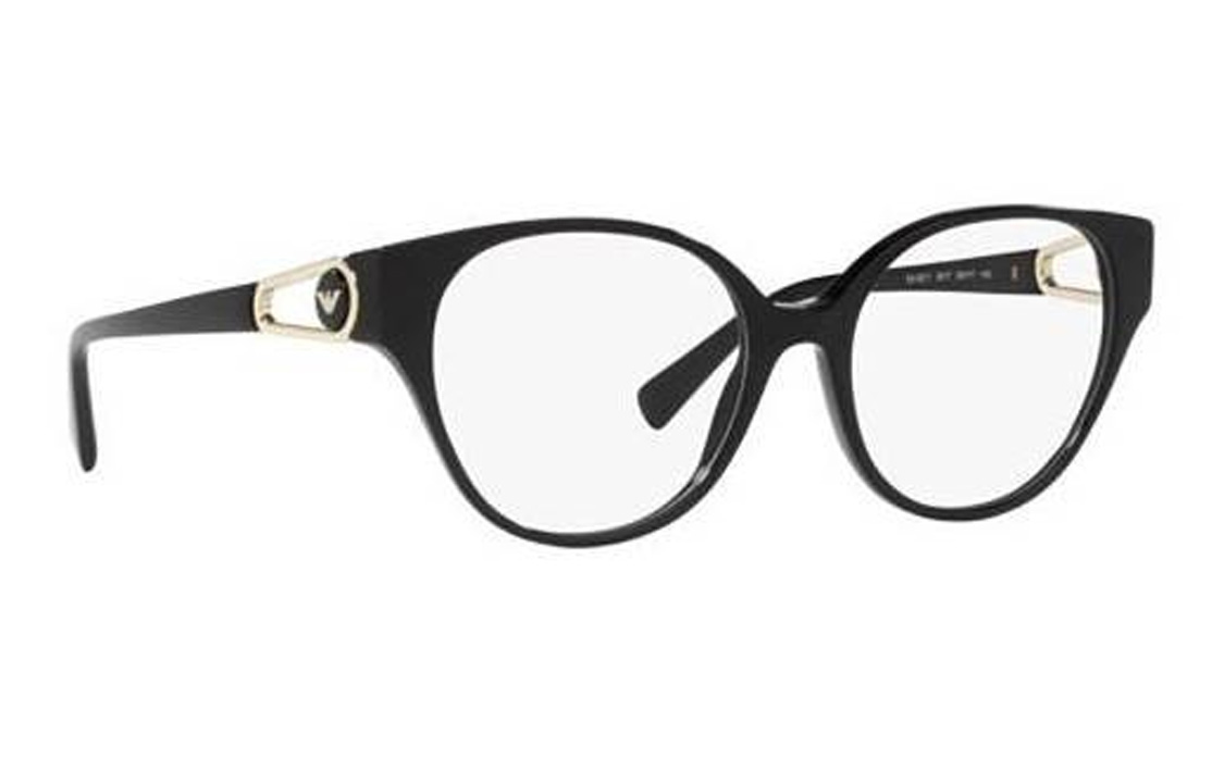 Lookbook (W) Emporio Armani Cermin Mata Hitam Rekaan Logo Sisi. EA32115017