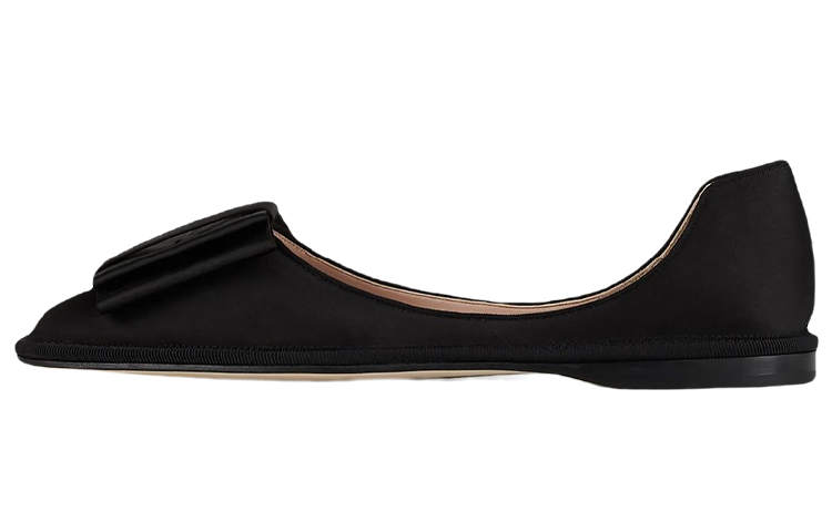 (Women) Emporio Armani Ballet Flat 'Black Bow Satin' X1J110XM946100002