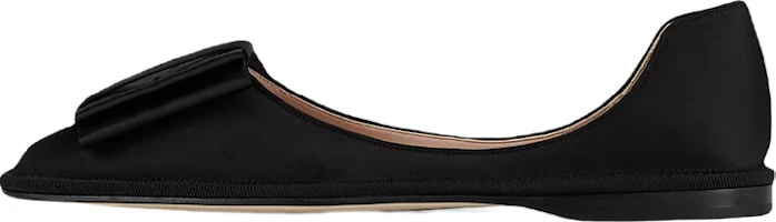 (Women) Emporio Armani Ballet Flat 'Black Bow Satin' X1J110XM946100002 (Women) Emporio Armani Ballet Flat 'Black Bow Satin' X1J110XM946100002