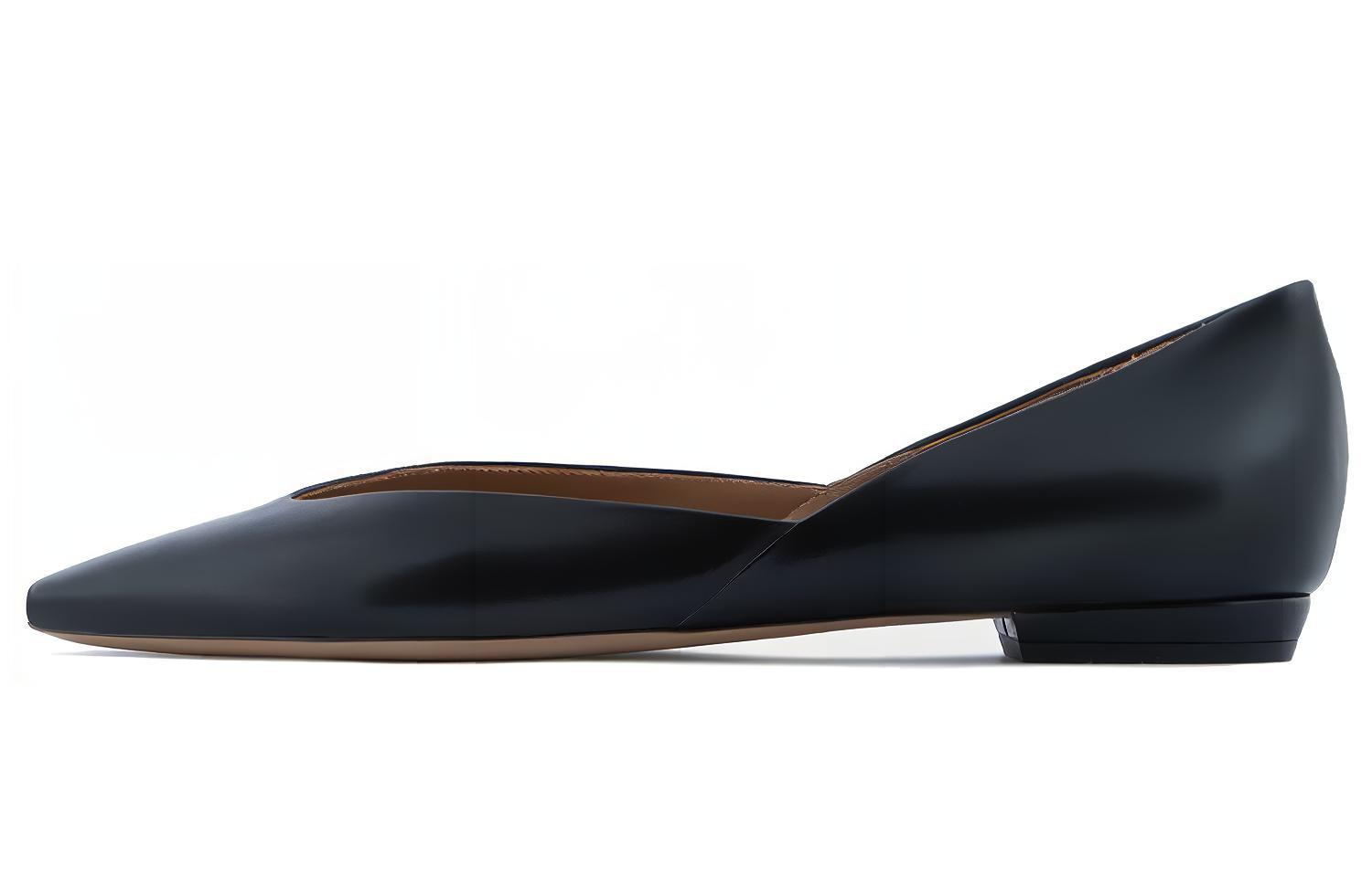 (W) Emporio Armani Ballet Flat 'Elegant Black'