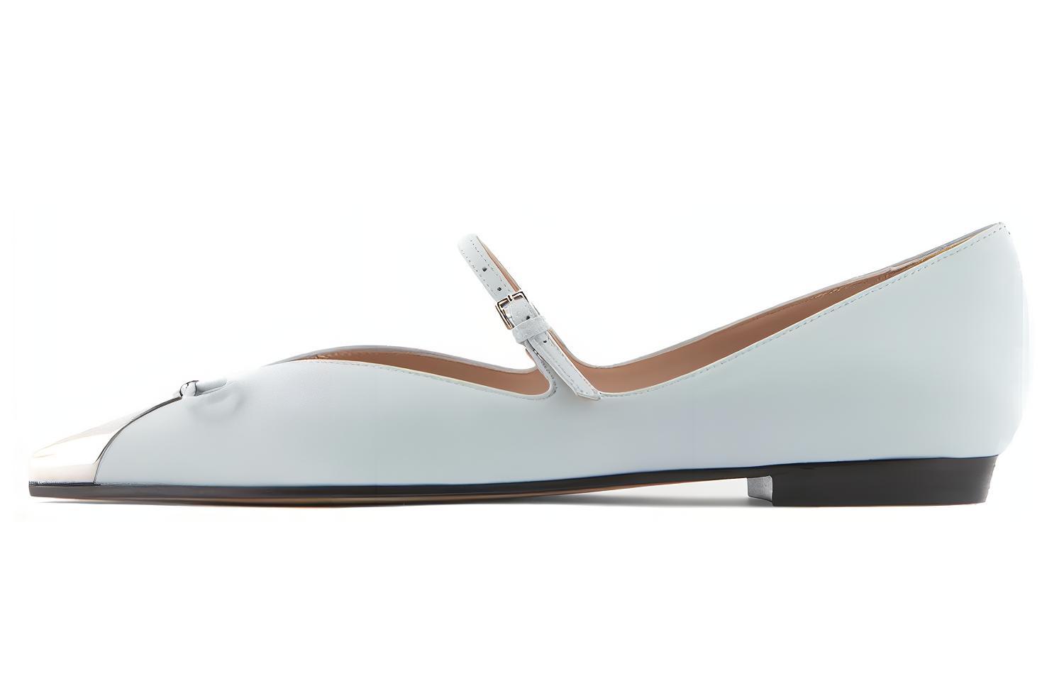 (W) Emporio Armani Ballet Flat 'Light Blue Elegant'