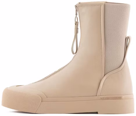 (W) Emporio Armani Beige Sepatu Boots Ankle Nyaman dengan Ritsleting. X3N172XN896A645 Buy (W) Emporio Armani Beige Sepatu Boots Ankle Nyaman dengan Ritsleting. X3N172XN896A645