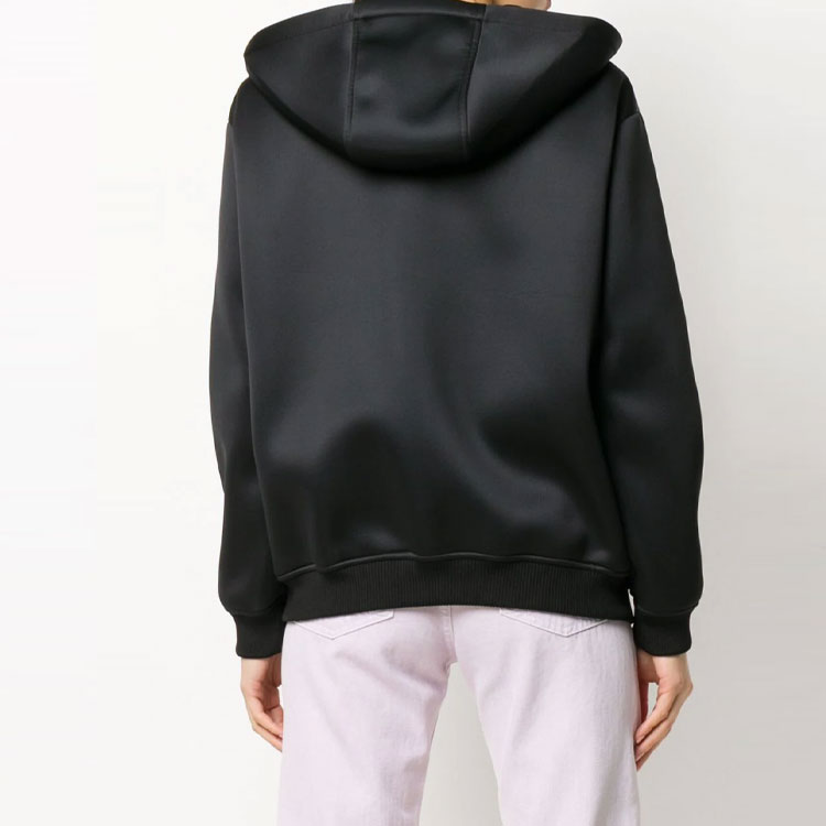 Purchase (W) 埃摩利奥阿玛尼黑色迷彩连帽羽绒夹克 6G2B6A-2JD4Z-F008