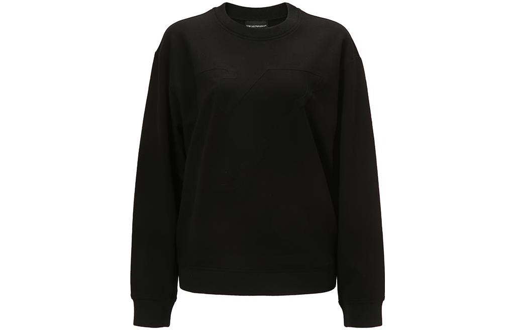 (Women) Emporio Armani Black Logo Print Crewneck Long-Sleeve Sweatshirt 3K2M7S-2JQMZ-0999 圖 2