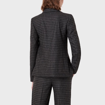 (W) Emporio Armani Blazer Hitam Kotak Butang Tunggal dengan Poket Patch. 6K2G76-2N9AZ-F603 Purchase (W) Emporio Armani Blazer Hitam Kotak Butang Tunggal dengan Poket Patch. 6K2G76-2N9AZ-F603