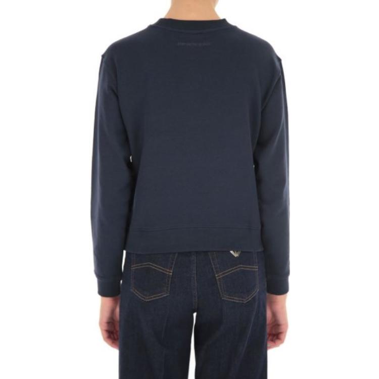 (Women) Emporio Armani Blue Logo Print Crewneck Long-Sleeve Sweatshirt 6K2M8Z-2J49Z-0919 圖 4