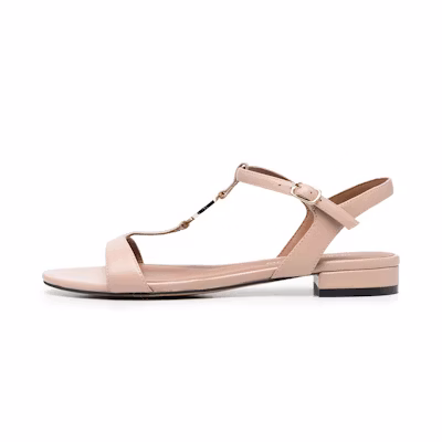 (W) Emporio Armani Buckle Strap Sandal 'Pink'