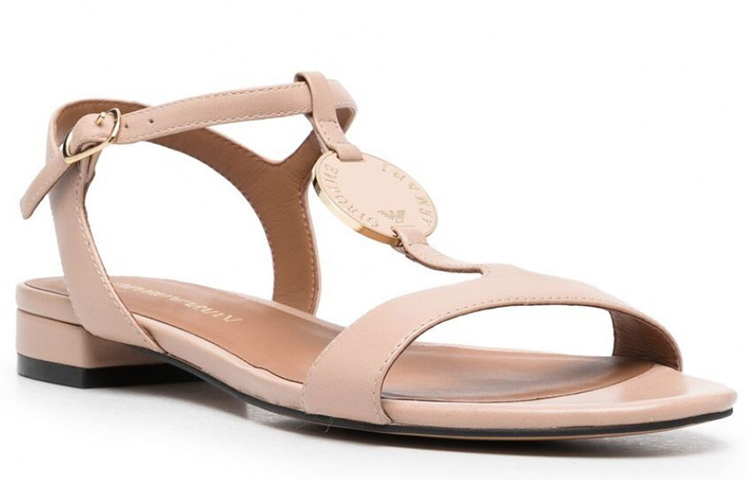 (W) Emporio Armani Buckle Strap Sandal 'Pink' 圖 3