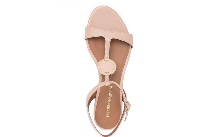 (W) Emporio Armani Buckle Strap Sandal 'Pink' 圖 5