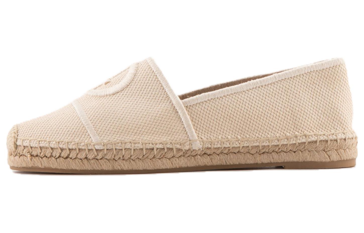 (Women) Emporio Armani Canvas Embroidered Logo Slip-On 'Light Brown' X1S022XN8331A666
