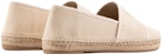 (W) Emporio Armani Kanvas Logo Sulaman Slip-On 'Coklat Cerah' X1S022XN8331A666