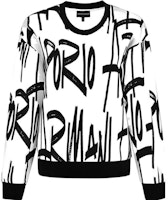 (Women) EMPORIO ARMANI Capsule Logo Printed Oversized Crewneck Sweatshirt Women Black. 6K2M6R-1JHSZ-F160 (Women) EMPORIO ARMANI Capsule Logo Printed Oversized Crewneck Sweatshirt Women Black. 6K2M6R-1JHSZ-F160