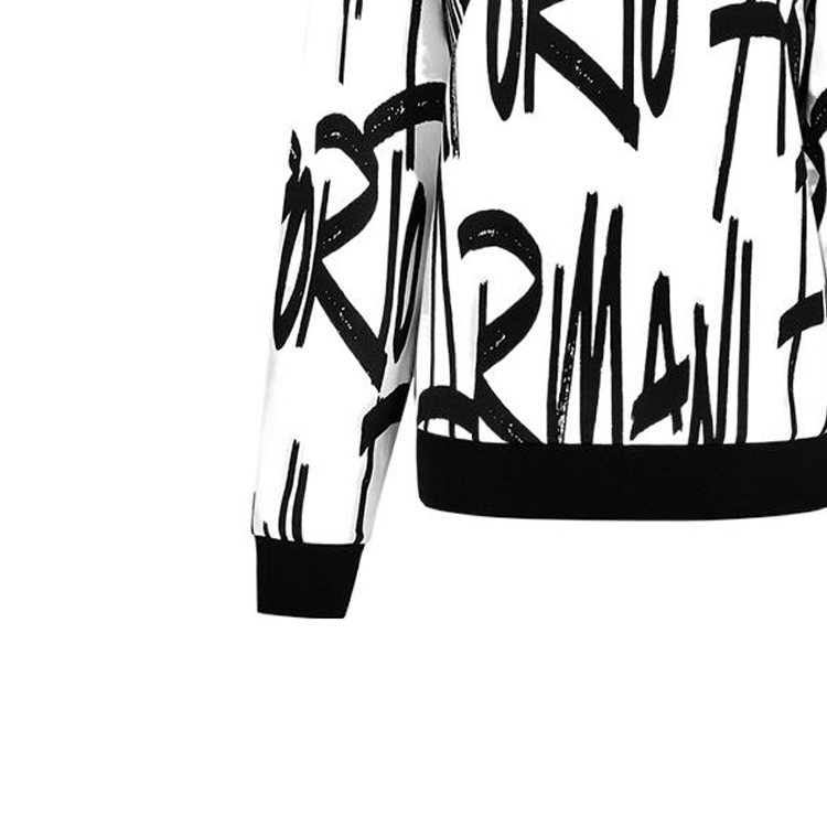 Sizing (W) エンポリオ アルマーニ カプセル ロゴ オーバーサイズ クルーネック スウェットシャツ レディース ブラック 6K2M6R-1JHSZ-F160