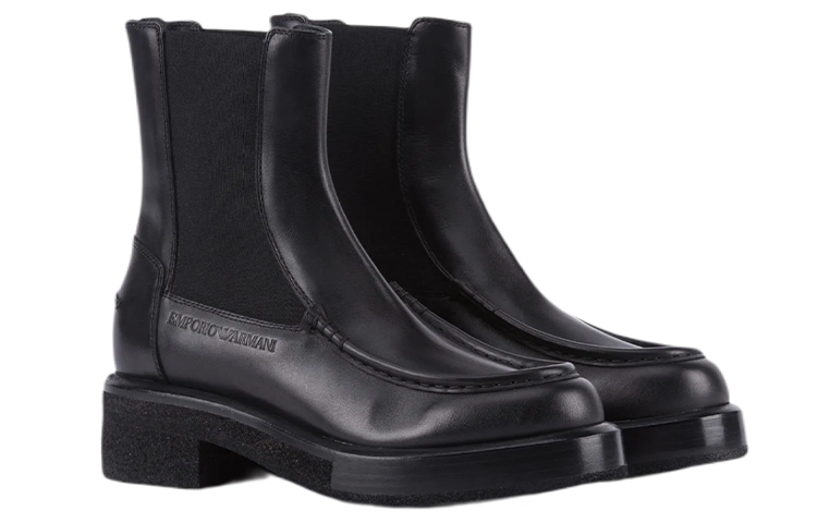 Order (W) But Emporio Armani Chelsea 'Kulit Vegan Hitam'. X3N158XF267100002
